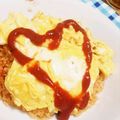 mamimu36's cooksnap of when they made ＊めっちゃ簡単♪ふわとろオムライス＊.