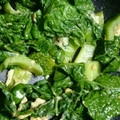 hiton7's cooksnap of when they made 博多 かつお菜のやさしいオイスター卵炒め.