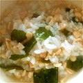 ポポポポポフィ〜♡'s cooksnap of when they made 離乳食 わかめと納豆のおかゆ.
