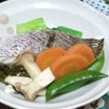 youich's cooksnap of when they made 鯛の酒蒸し～野菜添え.