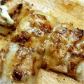 フランボワーズ415's cooksnap of when they made ☆照り焼きチキンと長ネギの餅ピザ☆.
