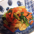 花花里's cooksnap of when they made 捨てないで！大根葉と人参と油揚げの炒め煮.