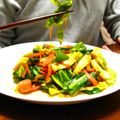 miino's cooksnap of when they made 冷蔵庫のお掃除！野菜とウィンナーの炒め物.