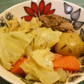 北海道伯爵's cooksnap of when they made キャベツとろとろ☆豚バラと野菜の蒸し煮.