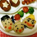 sunco's cooksnap of when they made ♪２歳誕生日プレート＊ぱっころりん♪.