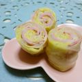 赤い電話's cooksnap of when they made お弁当に。キャベツとハムのくるくる巻き.