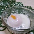赤い電話's cooksnap of when they made レンジで40秒！？簡単温泉卵♪.