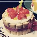 クックC5U2E5☆'s cooksnap of when they made 1歳のお誕生日に♪離乳食バースデーケーキ.