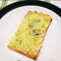 kuma♥'s cooksnap of when they made グリーンティ☆チーズ★トースト.