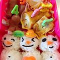 Iove♡'s cooksnap of when they made 園児 お弁当 コロコロ雪だるまさん☃.