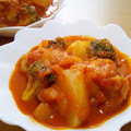 jun坊's cooksnap of when they made 鶏と蕪のトマトクリーム煮.