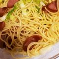 田奈さおり's cooksnap of when they made ウインナーとキャベツのペペロンチーノ★.