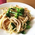 よcco's cooksnap of when they made 菜の花とベーコンの和風パスタ.