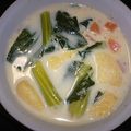 miomioko's cooksnap of when they made ヘルシー☆ほうれん草のミルクカレースープ.