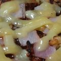 クックH5R89R☆'s cooksnap of when they made 残りご飯で☆ご飯ピザ☆.