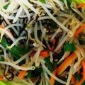 gemkaachan's cooksnap of when they made ピーマン・にんじん・もやしの塩昆布和え.