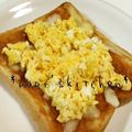 papikun's cooksnap of when they made まったり美味しい✿ピザたまトースト.