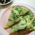 arisa:3's cooksnap of when they made ニラと玉ねぎのチヂミ.