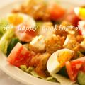 しおりのテーマ's cooksnap of when they made 唐揚げ残ったら～朝食にお勧め満腹サラダ♪.