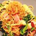 ぶらさんぽ's cooksnap of when they made 新鮮な菜の花としらすのパスタ.