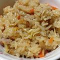 ｍｋまろん's cooksnap of when they made 生姜香る♪豚肉の醤油炊き込みご飯.