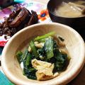☆accoco☆'s cooksnap of when they made 子供も食べやすい！小松菜の卵とじ.