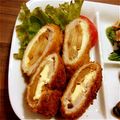 ＊メグリンヌ＊'s cooksnap of when they made クリームチーズと林檎と豚のロールカツ.