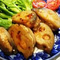 whochan's cooksnap of when they made 塩レモンねぎ鶏ミンチの蓮根はさみ焼き.