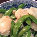 へなチョコ2号's cooksnap of when they made ホタテとスナップエンドウの春炒め.