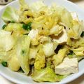 Haika☆'s cooksnap of when they made キャベツとグリーンピースと豆腐の塩麹炒め.