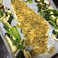 てっこちゃある's cooksnap of when they made ☆塩麹サーモンのバジル香草パン焼き☆.