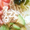 Connie☆K's cooksnap of when they made 野菜室の大掃除♪簡単♪サラダうどん.