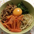 blo7's cooksnap of when they made 簡単！めちゃウマ☆ビビンバ丼☆.
