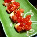 しゃるとりゅー's cooksnap of when they made ベーコンのチーズ焼き♪バジルトマトがけ♪.