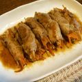 しろっくま's cooksnap of when they made 豚肉のモヤシとエノキ巻き巻き.