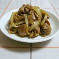 nasubeam's cooksnap of when they made 玉葱と豚肉のカレーマヨ味♪.