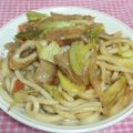 もっちぃ｡'s cooksnap of when they made マヨ＆ポン酢好きに捧げる～焼きうどん.