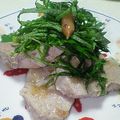 hinky's cooksnap of when they made 豚肉の梅肉蒸し.