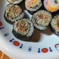 yu1227ka's cooksnap of when they made 超簡単！恵方巻きに！韓国風のり巻き.