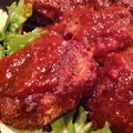 Enchan3's cooksnap of when they made ソースがおいしい♪煮込みハンバーグ.