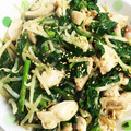 mimi287♪'s cooksnap of when they made ほうれん草と鶏肉のナムル.