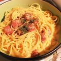 ひなコアラ's cooksnap of when they made 低脂肪生クリームで簡単カルボナーラ.