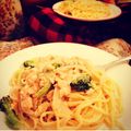 USstudent's cooksnap of when they made サーモンとブロッコリーのクリームパスタ.