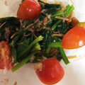 まゆ＊。's cooksnap of when they made ほうれん草とトマトのなめたけ和え.