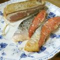 しのばぁたん's cooksnap of when they made 安くて美味しい生鮭アラでスモークサーモン.