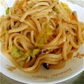 sumomocook's cooksnap of when they made 焼きうどん(ソース味).