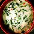 crmcheese's cooksnap of when they made ほっこり♪小松菜の豆乳コンソメスープ.