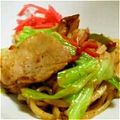 やんちょめ's cooksnap of when they made にんにく好きにはたまらない❤焼きうどん.