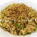 papikun's cooksnap of when they made 納豆入り♪チャーハン風★チーズそばめし.