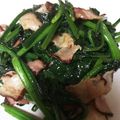 うなちゃん！'s cooksnap of when they made ほうれん草とベーコンのバター炒め☆お弁当.